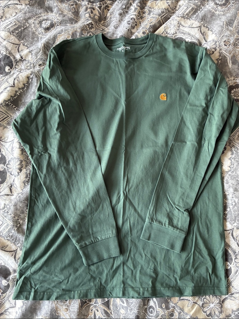 Carhartt Work in Progress Long Sleeve Tee in Green